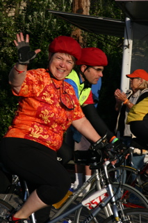 Sharon leaving for AIDS Ride